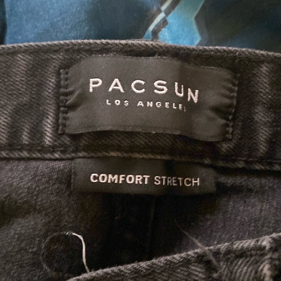 Men’s black pacsun ripped skinny jeans 31x32 - Picture 2 of 3